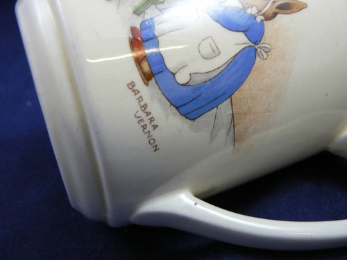 Jarra de casino Royal Doulton BunnyKins 42 FAMILIA EN DESAYUNO Barbara Vernon - Imagen 3 de 4