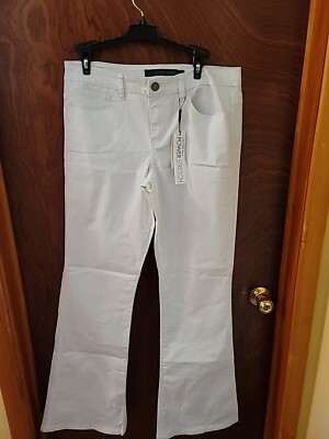 Calvin Klein Power Stretch Skinny Flare Jeans White 12