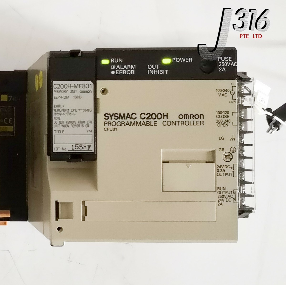 その他 sold out 23240 OMRON SYSMAC C200H PROGMABLE CTLR W/ C200H-BC081-V2 C200H