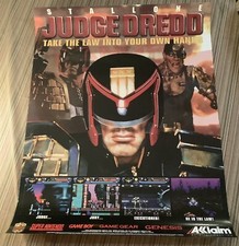 1995 Retail Store Promo Poster Judge Dredd 22 X 28 Super Nintendo Sega Genesis