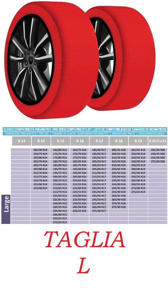 Calze Da Neve Per Auto - Taglia L, Omologate EN 16662-1, Alternative Catene, Guanti Inclusi - Foto 13