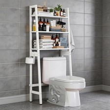 Over The Toilet Storage, Wooden 3-Tier Over-The-Toilet Rack Bathroom Space Saver