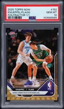 2025 TOPPS NOW FOILFRACTOR 1/1 #152 COOPER FLAGG/KON KNUEPPEL 1/1 PSA 10