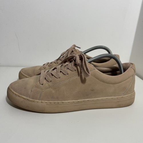 Kurt Geiger Men's Pink Beige Suede Smart Trainers SIZE UK 9 EU 43
