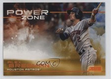 2019 Topps Stadium Club Power Zone Orange Foil 45/50 Alex Bregman #PZ-14 4f5
