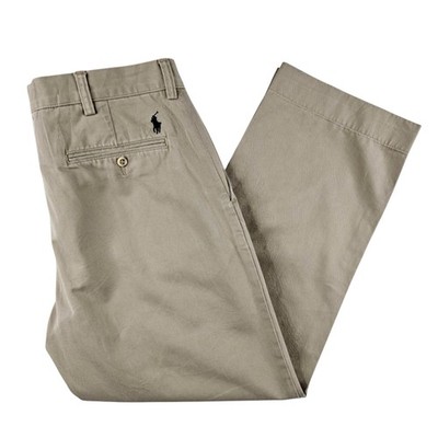 Polo Ralph Lauren Chino Trousers Mens Beige Preston Pant Regular Fit W34 L28