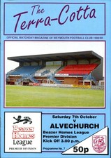 Weymouth v Alvechurch 07/10/89 Southern League Premier