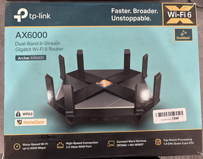 TP-Link AX6000 WiFi 6 Router(Archer AX6000)
