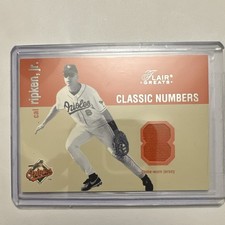 Fleer 2003 Flair Greats Classic Numbers Cal Ripken Jr Orioles #8 CN Jersey
