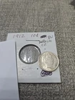 1912 Barber Silver Dime BU Detailed Cleaned