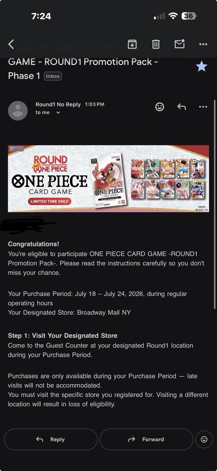 One Piece Card Game Round One Promotion Pack (pre order)