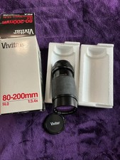 Vivitar 80-200mm Camera Lens f4.0 Macro 1:3.4x For Pentax