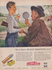 Now You're Really Shooting, Son: Western Xpert 22 ammunition ad 1945