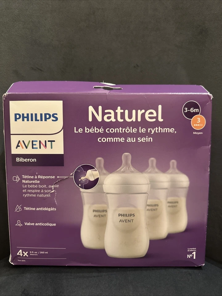 Philips Avent Baby Bottles Natural Response Nipples ( set of 4) 9oz - 3-6m - Image 2 of 2