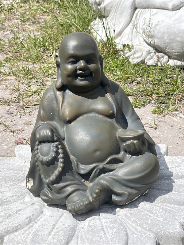 Latex Fiberglass Mold. Make Concrete Or Plaster 9 Inches Tall Happy Buddha 