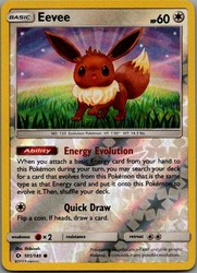 Eevee 101/149 Sun & Moon Base Set Reverse Holo Common Pokémon TCG