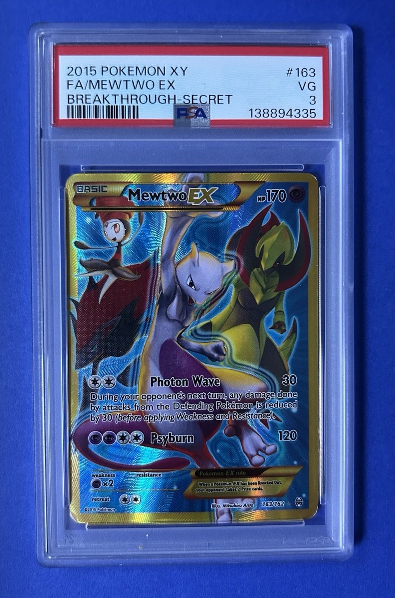 Mewtwo EX (163 Secret Full Art) 163/162 Breakthrough Holo for sale