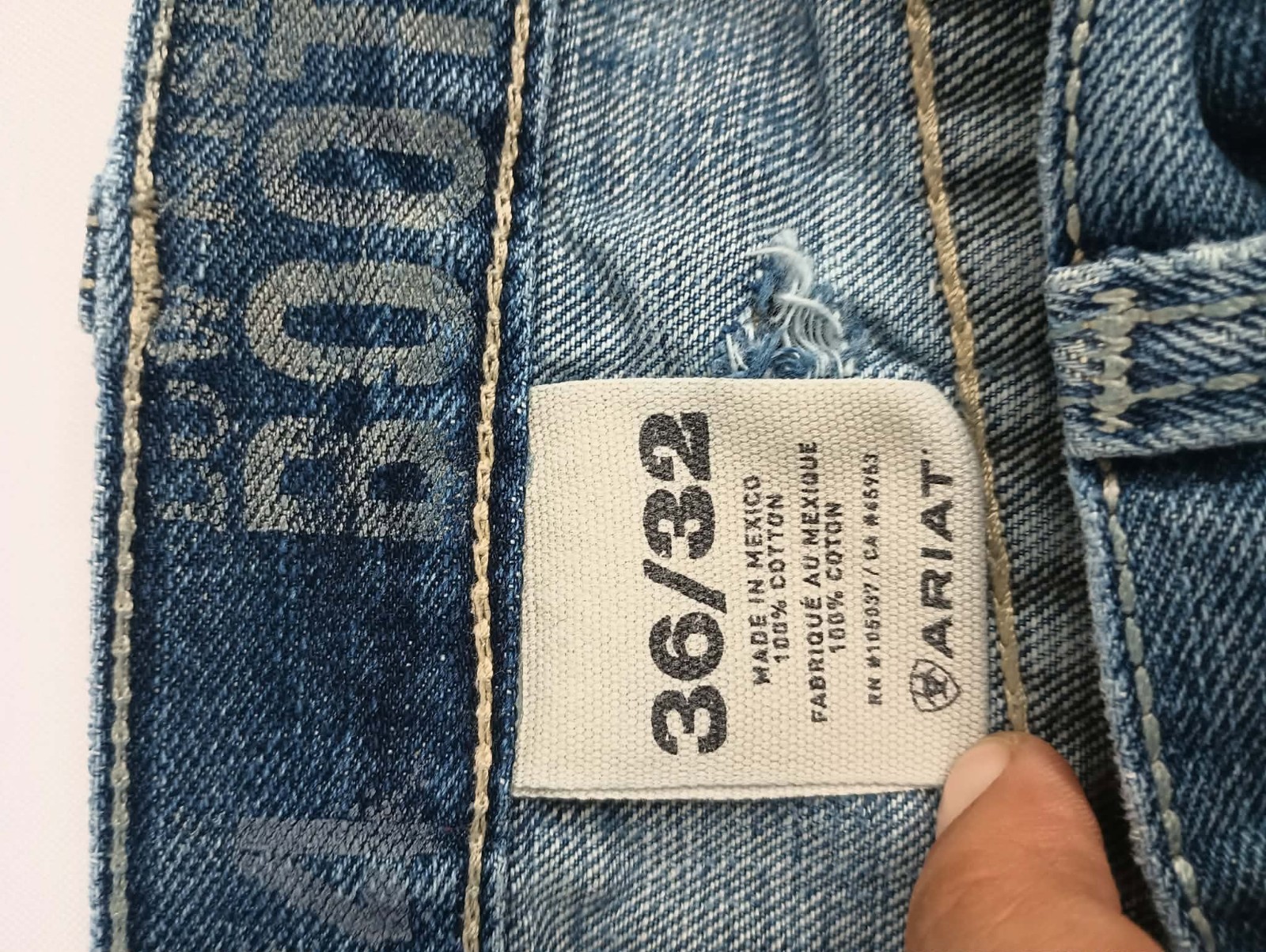 Ariat Pattern Designs Mens Ariat Denim M4 Low Rise Boot Jeans 36x32 Good condition | eBay