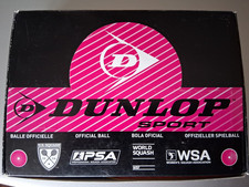 Dunlop Sport Elite Hardball Singles, Squash Balls - set of nine, unopened