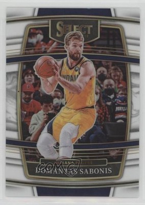2021-22 Panini Select Concourse White Prizm 51/149 Domantas Sabonis #73 k0r