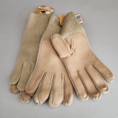 Vintage Boss ''Winter Warmers'' Men's Large Knit Gloves - Tan - 2 Pair  Lot