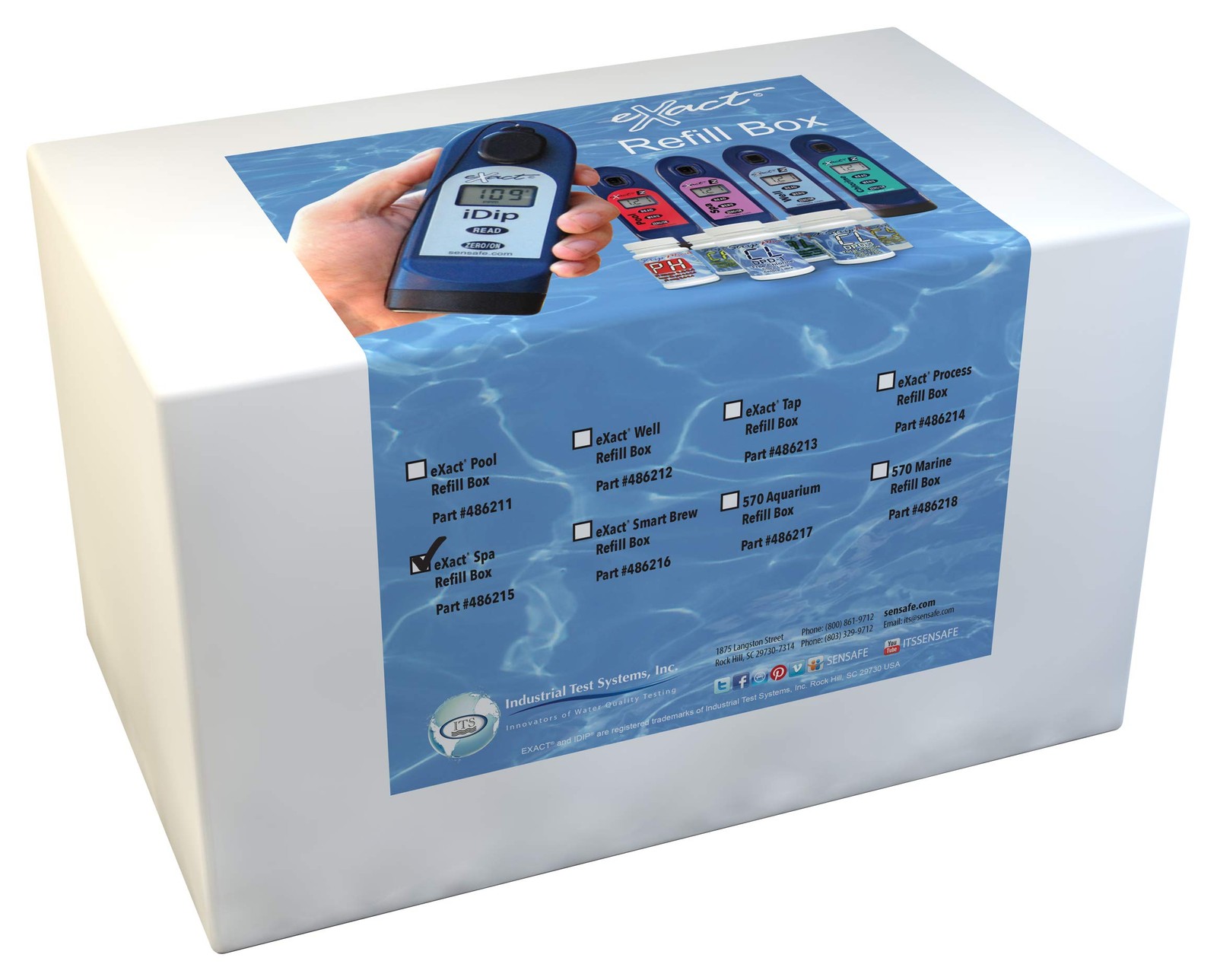 Industrial Test Systems 486215 Spa Water Reagent Refill Box