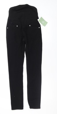 H&M Umstandsjeans Damen schwarz MAMA Skinny High Rise XS