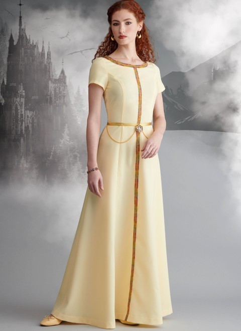 SIMPLICITY 9812 Sewing Pattern Misses Fantasy Costume Dresses 6-14 & 14 ...