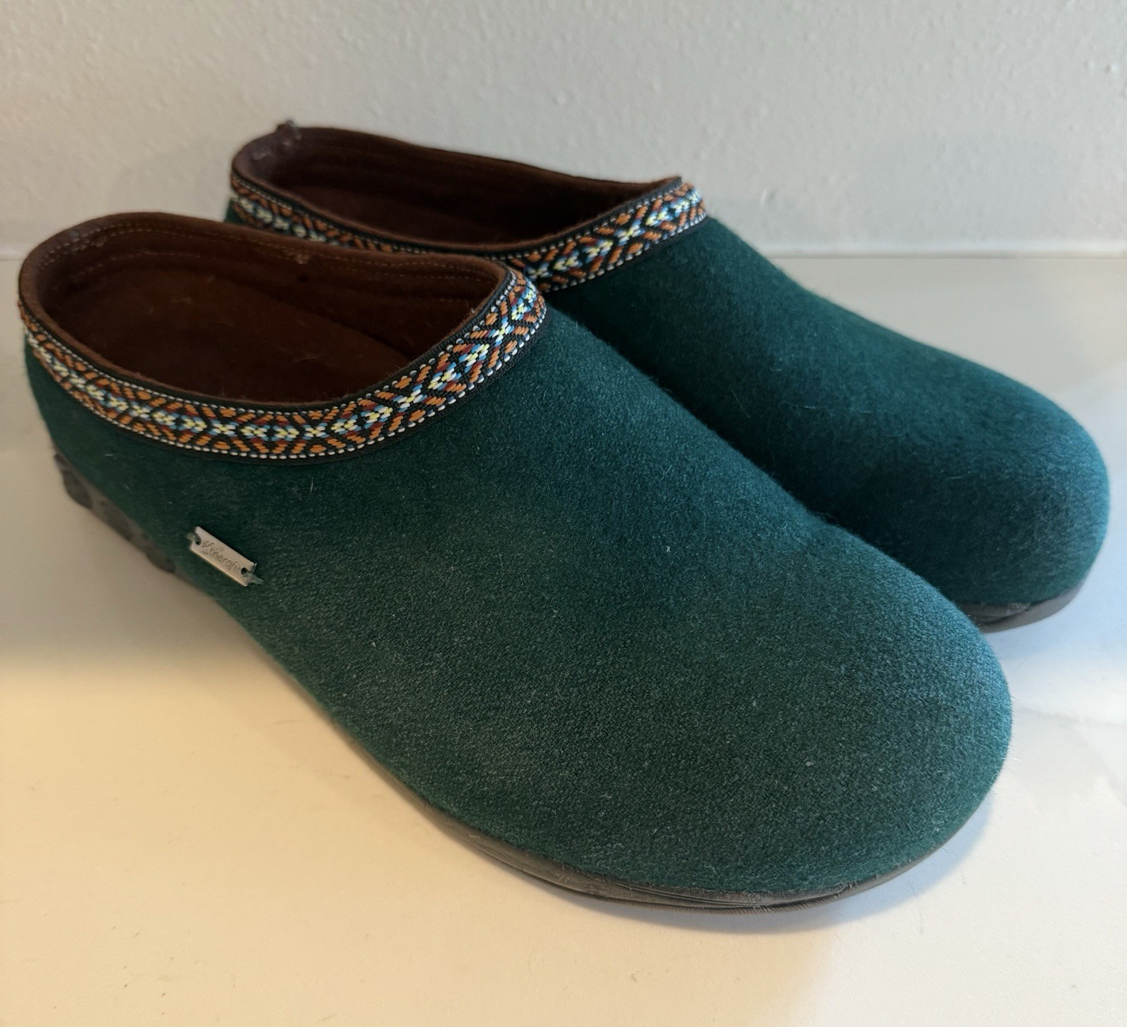 APL Therafit Ciabatte Zoccoli Lana Erica Donna Taglia 41 10.5 11 Verde Foresta