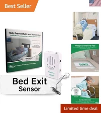 Smart Caregiver Bed Alarm - 10"x30" Fall Prevention System for Elderly Safety