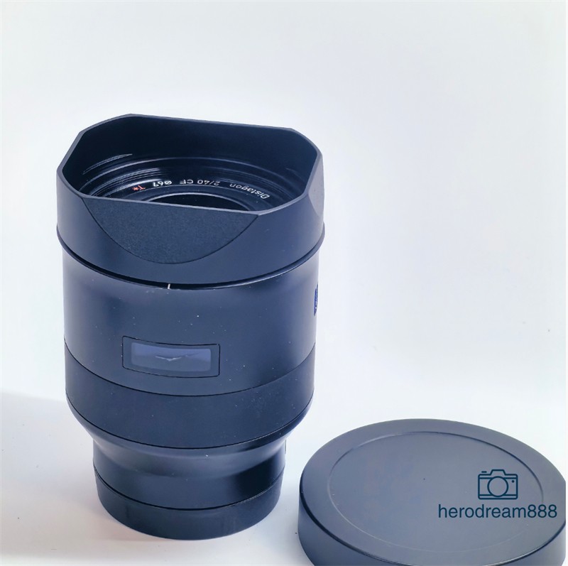 Lens Hood with Cap For ZEISS Batis 2 40mm F2 Aluminum Alloy Lens