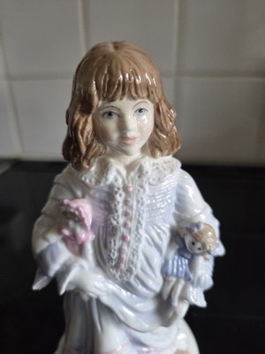 Royal Worcester Bone China Figur Lullaby Girl NSPCC Limited Edition