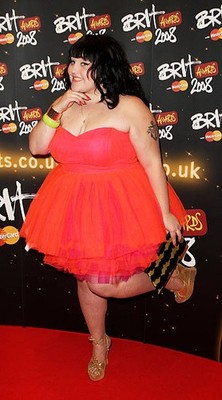 Beth Ditto at BRIT Awards 2008 at Earls Court 1 on February 20 200- Old Photo