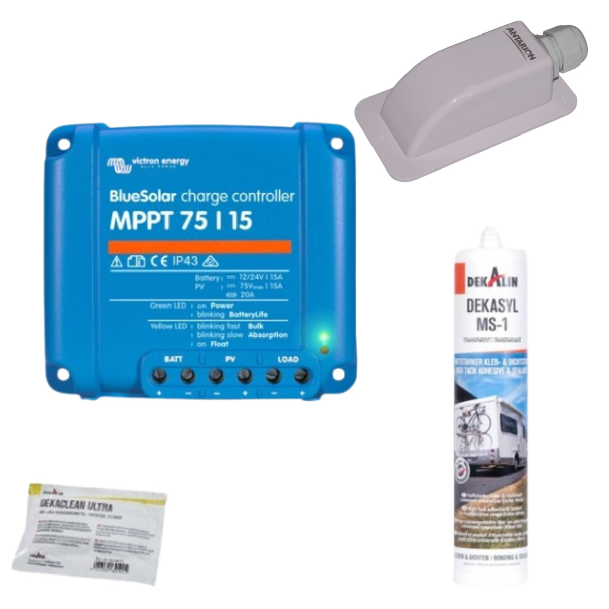 Kit de pose solaire 220W Victron MPPT pour l'éclairage autonome de votre van