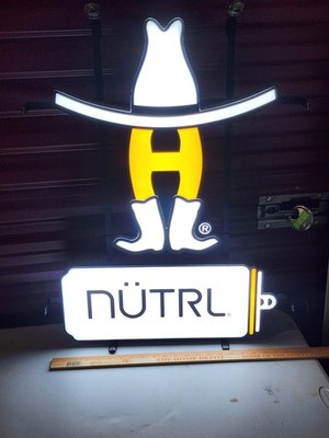 Houston Rodeo Nutrl LED BEER BAR SIGN LIGHT Texans Baseball 30x22 Astros Nib