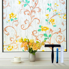 Stained Glass Window Film, Frosted Glass Window Privacy Film, Decorative Window