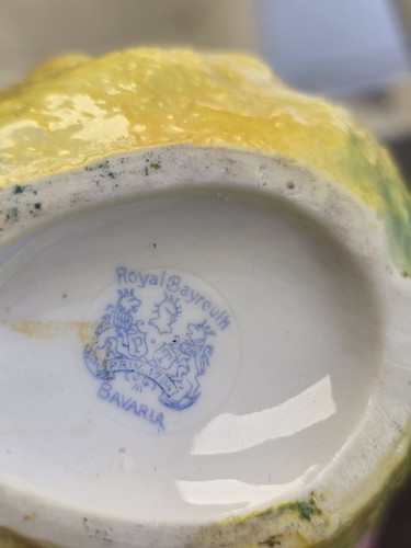 Vintage Royal Bayreuth Figural Lemon Citrus Set, Creamer. Pot, Plate, Two lids  - Picture 9 of 15