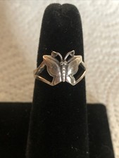 Sterling Silver Butterfly Ring Size 6 925 4 grams