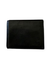 US Polo Assn Genuine Leather Fold Wallet Black Men  s SZ 3.5x4.5 Good Condition