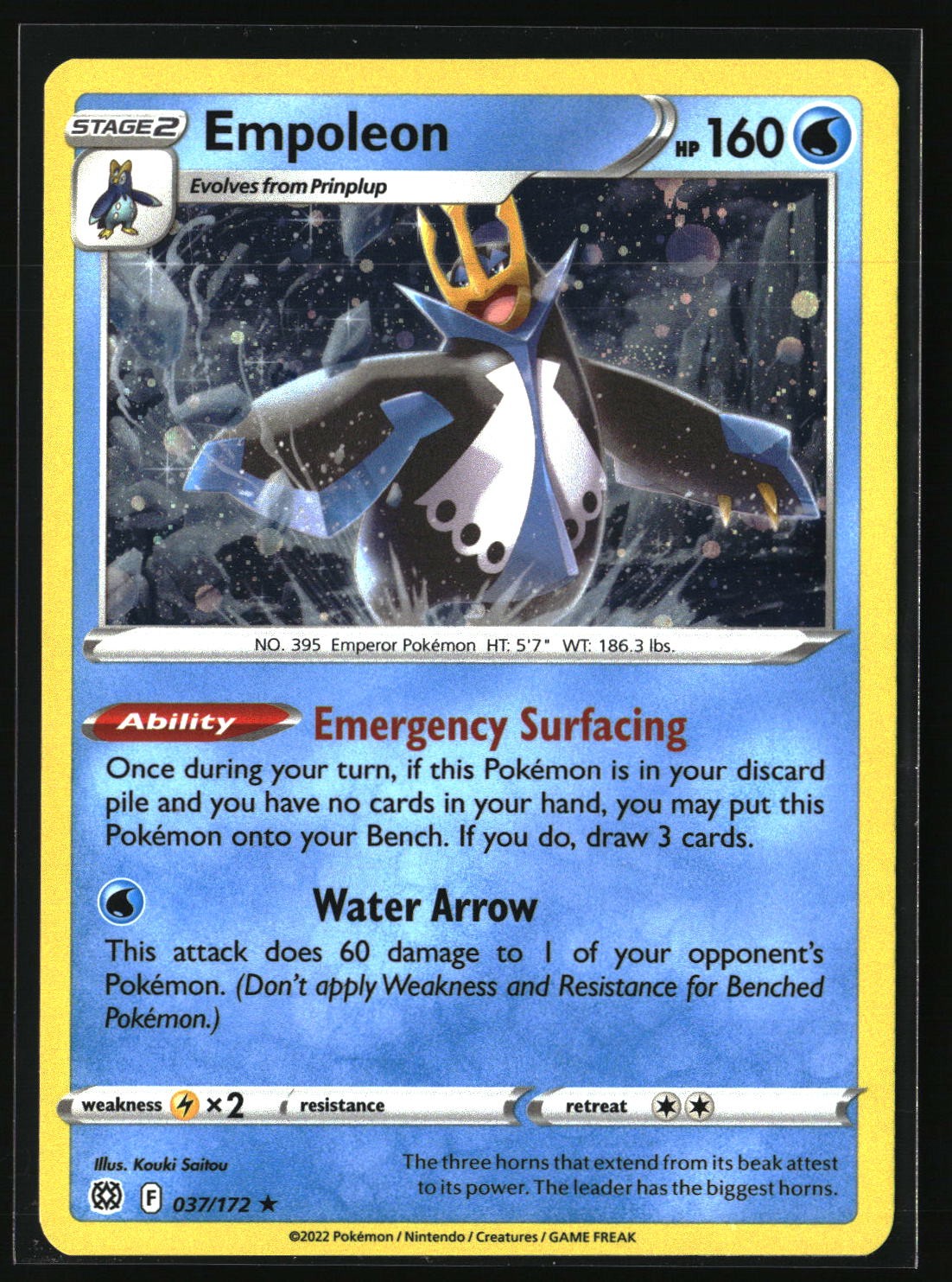 Empoleon - (Cosmos Holo) Holo Rare Miscellaneous Cards & Products 037/172 NM