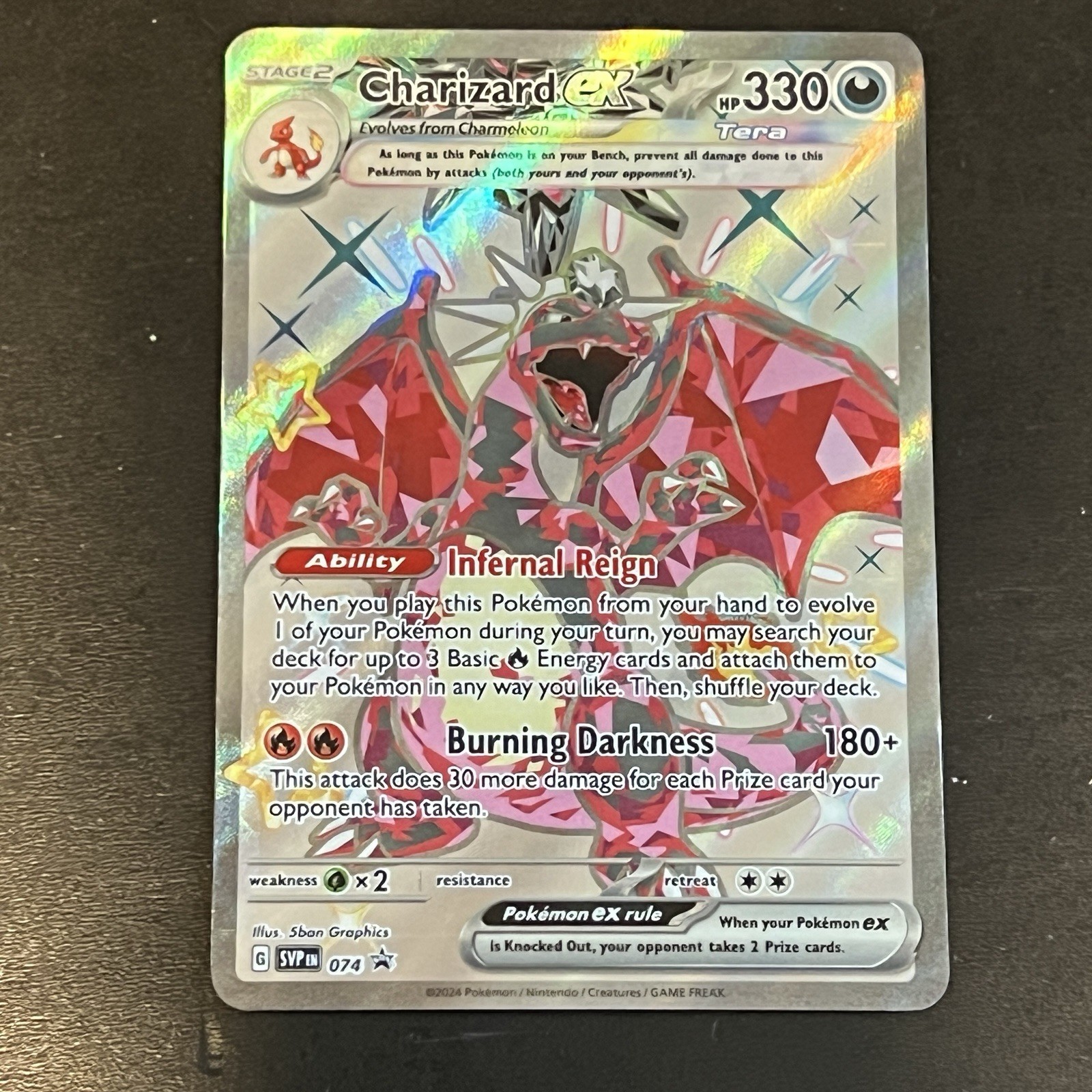 Charizard EX 74 Pokemon Scarlet & Violet Promo Card NM
