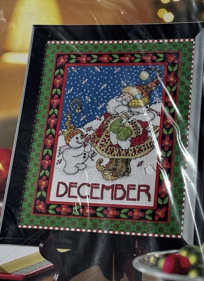 Counter Cross Stitch Mary Engelbreit December Kit Sealed - Image 2 of 3