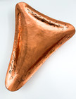 J. Heichlinger Munich Large Copper & Brass Scalene Triangle Tripod Tray — photo 1