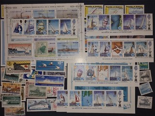 923 Lot Briefmarken Alle Welt Motivsammlung Schiffe Gestempelt Postfrisch