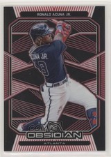 2020 Panini Chronicles Obsidian Electric Etch Red 15/25 Ronald Acuna Jr #41 qf6
