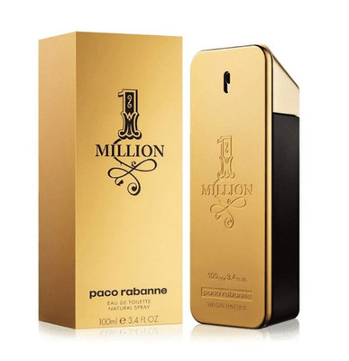 Paco Rabanne 1 Million Eau de Toilette Spray, Regular Size 3.4 fl oz