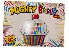 31" Mighty Bright  'Happy Birthday'  MegaLoon Betallic Party Supplies