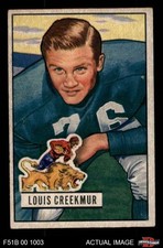 1951 Bowman #62 Lou Creekmur Lions RC HOF William&Mary 4 - VG/EX