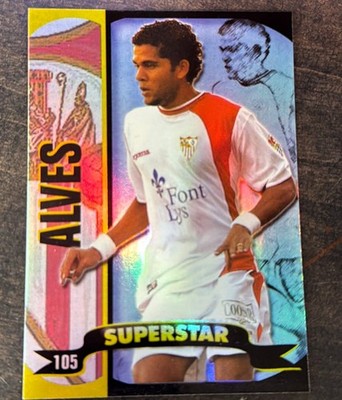 2004 Liga Este Superstar Daniel Alves da Silva Sevilla #105 Soccer NM