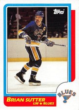 Brian Sutter 1986-87 Topps 72 St. Louis Blues HOCKEY Card
